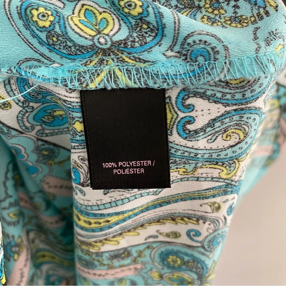 Victoria’s Secret Paisley Turquoise Swim‎ Cover-Up Kimono Small Resort Tropical